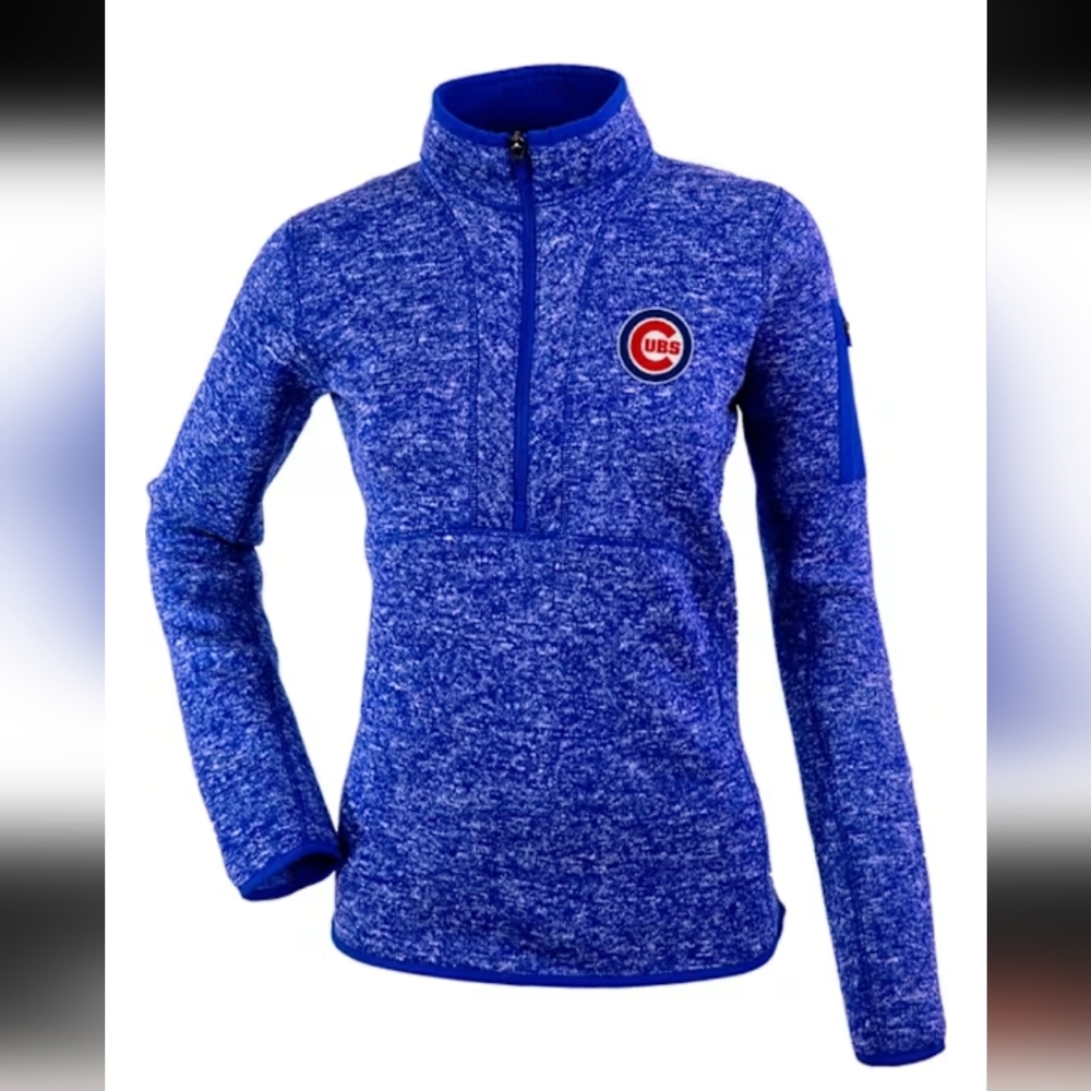 Antigua Chicago Cubs Fortune Quarter Zip